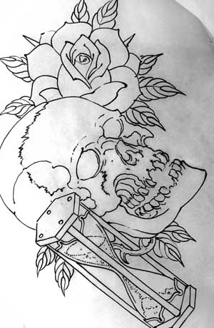 Inprogress tattoo and drawing by Chris O'Donnell Saved Tattoo